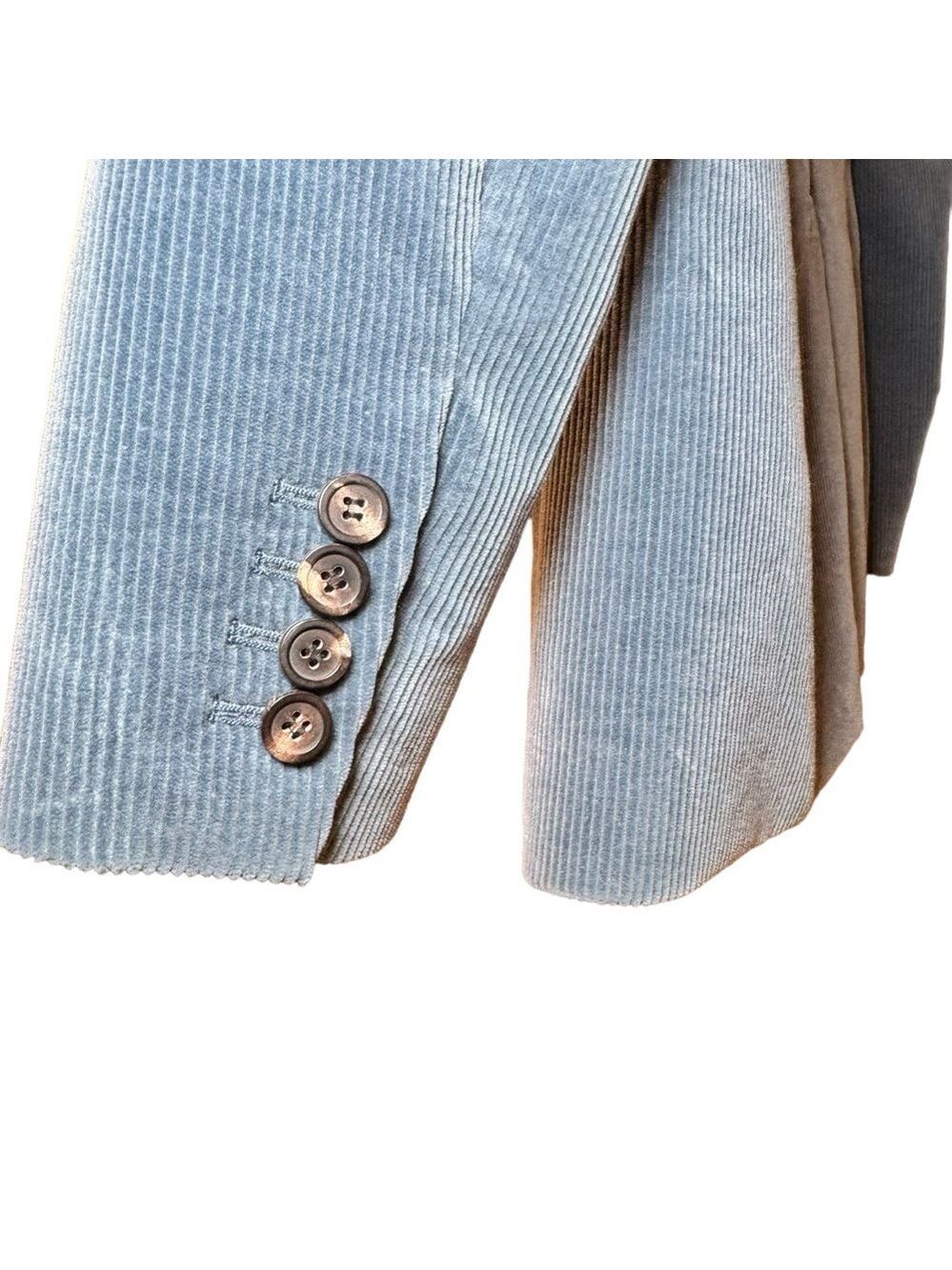 Theory corduroy women blazer SZ 8 (M) blue - turquoise - Picture 6 of 10